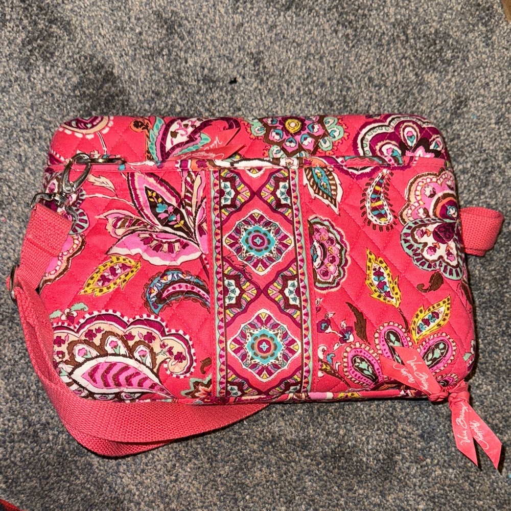 Vera Bradley Pink Paisley Hard Shell IPad / Kindle Tablet Case Travel Bag